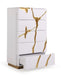 Aspen Modern White & Gold Chest