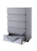 Duke Modern Grey & Black Gun Chrome Chest