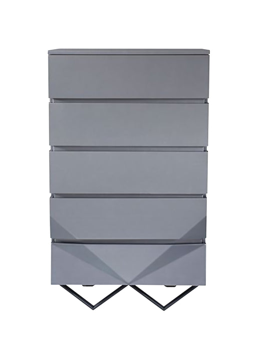 Duke Modern Grey & Black Gun Chrome Chest