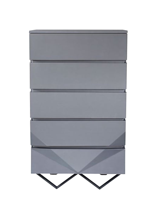 Duke Modern Grey & Black Gun Chrome Chest