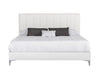 Angela - Italian Modern White Eco Leather Bed