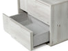 Asus - Italian Modern White Washed Oak Nightstand