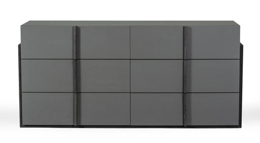 Lucia - Italian Modern Elm and Matte Grey Dresser