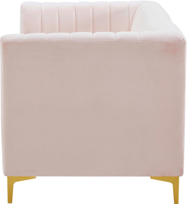 Alina Pink Velvet Modular Sectional