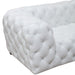 Dexter Transitional White Full Italian Leather Sofa