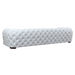 Dexter Transitional White Full Italian Leather Sofa