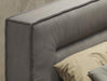 Hollywood - Italian Contemporary Grey Leather Bed