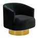 Basalt - Modern Black Fabric Accent Chair