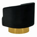 Basalt - Modern Black Fabric Accent Chair