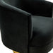 Basalt - Modern Black Fabric Accent Chair