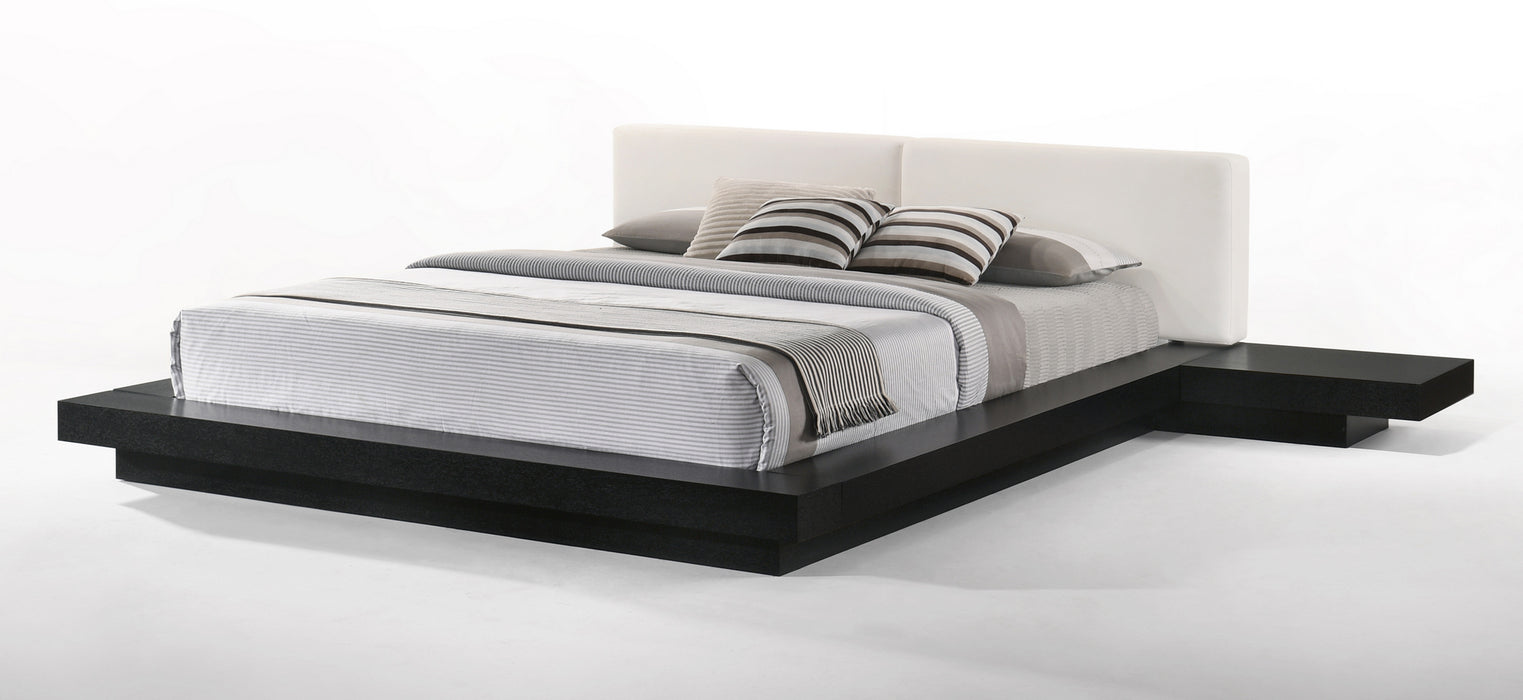 Tokyo - Queen Contemporary Black and White Platform Bed