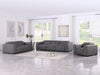 Global United 1208 3-Piece Reclining Set Dark Grey