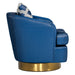 Niagra - Glam Blue and Gold Fabric Accent Chair