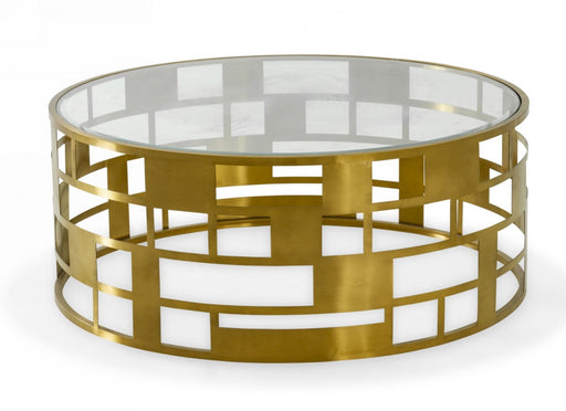 Aspen Cocktail Table - Brown Glam Cocktail Table | NorCal Furniture Santa Clara CA