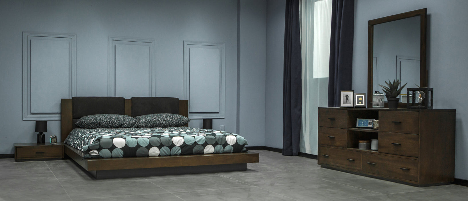 Fantasia - Contemporary Dark Walnut Dresser