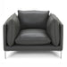 Harvest - Modern Grey Full Leather Chair
