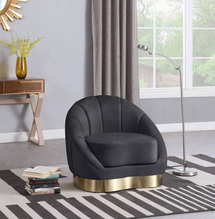 Shelly Grey Velvet Chair