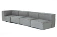 Navstar - Contemporary Grey Fabric Modular Sectional Sofa