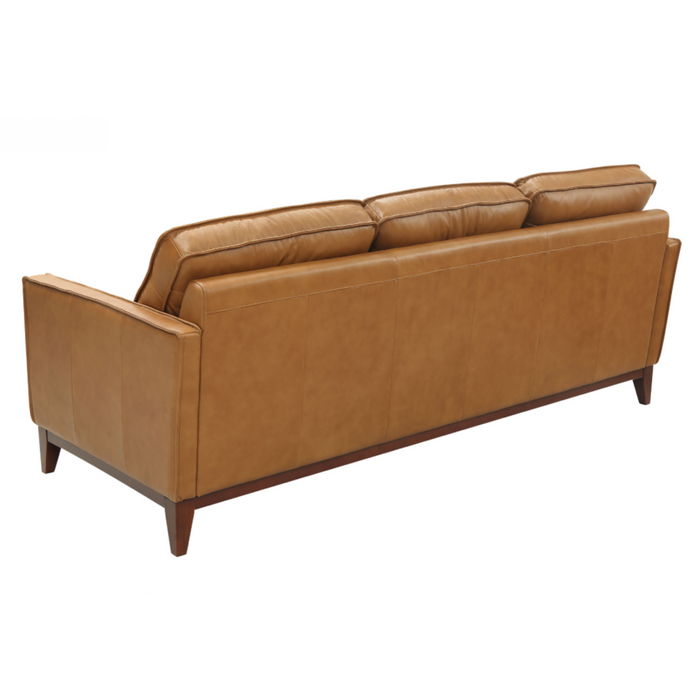 Naylor - Modern Brown Italian Leather Split Sofa
