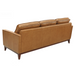 Naylor - Modern Brown Italian Leather Split Sofa