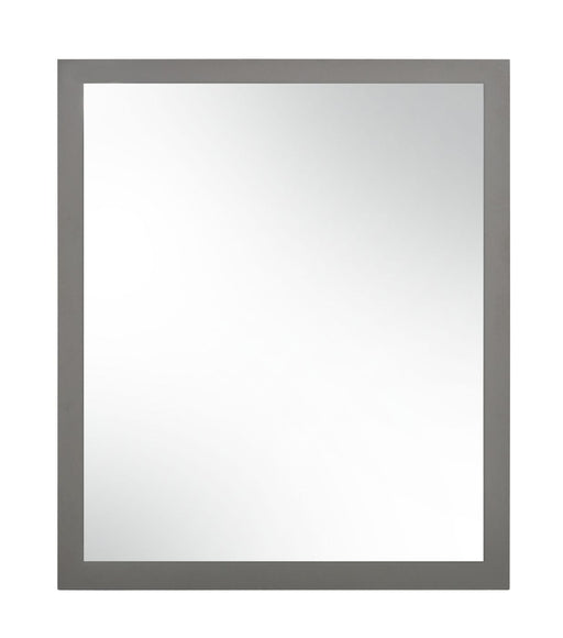 Lucia - Italian Modern Elm and Matte Grey Mirror