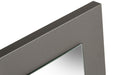 Lucia - Italian Modern Elm and Matte Grey Mirror
