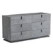 Buckley - Modern Grey Crackle Dresser