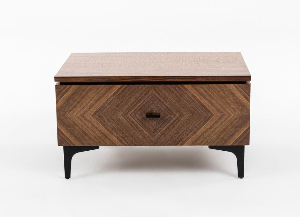 Paula - Mid-Century Walnut Nightstand