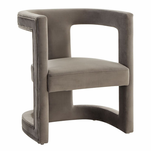 Kendra - Modern Grey Fabric Accent Chair