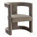 Kendra - Modern Grey Fabric Accent Chair