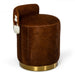 Belvista - Modern Brown Cowhide Ottoman