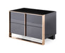Cartier Modern Black & Rosegold Nightstand