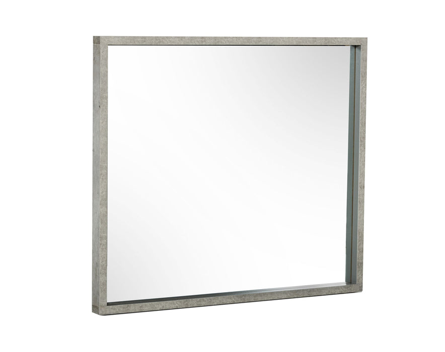 Boston - Modern Faux Concrete Mirror