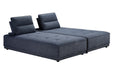 Glendale - Modern Blue Fabric Modular Sectional Sofa