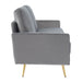 Huffine - Modern Grey Fabric Sofa
