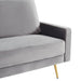 Huffine - Modern Grey Fabric Sofa