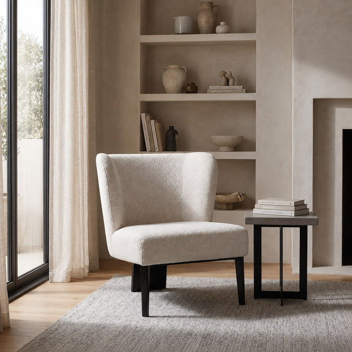 Ladean - Modern White Accent Chair