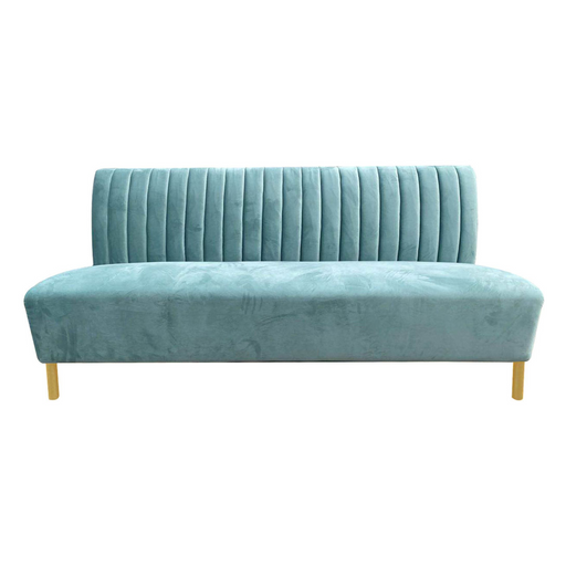 Mosko - Modern Light Green & Gold Fabric Sofa