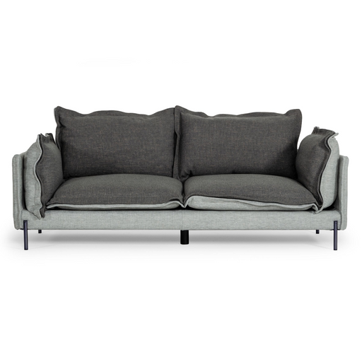 Mars - Modern Grey & Dark Grey Fabric Sofa