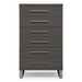 Splendor - Grey High Gloss Slatted Chest