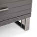 Splendor - Grey High Gloss Slatted Chest