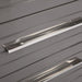 Splendor - Grey High Gloss Slatted Chest
