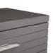 Splendor - Grey High Gloss Slatted Chest