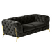 Sheila - Modern Dark Grey Fabric Loveseat