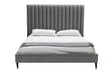 Hemlock - Modern Grey Velvet Bed