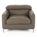 Natalia - Modern Dark Grey Leather Chair