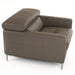 Natalia - Modern Dark Grey Leather Chair