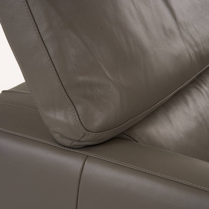 Natalia - Modern Dark Grey Leather Chair