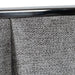 Buckley - Modern Grey & Black Stainless Steel Bed w/ Nightstands
