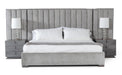 Buckley - Grey & Black Stainless Steel Bedroom Set